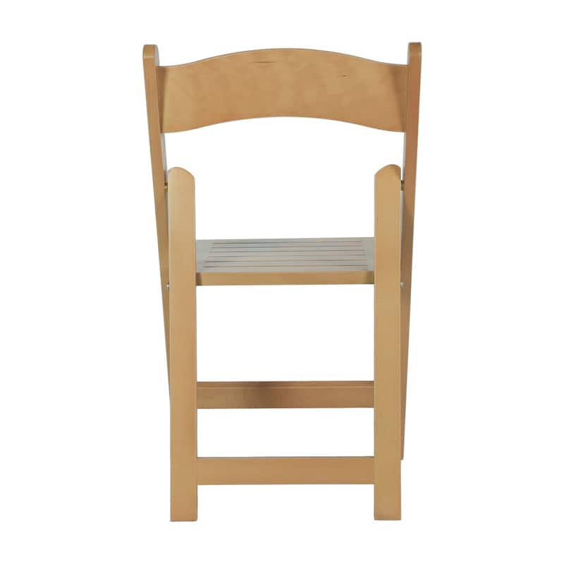 Commercial Grade Solid Wood Portable Folding Dining Chair - 17.5"W x 18"D x 31.25"H