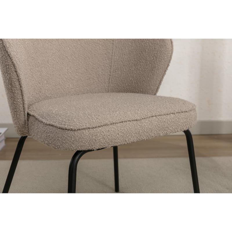 Dining Chairs With Black Metal Legs Set Of 2