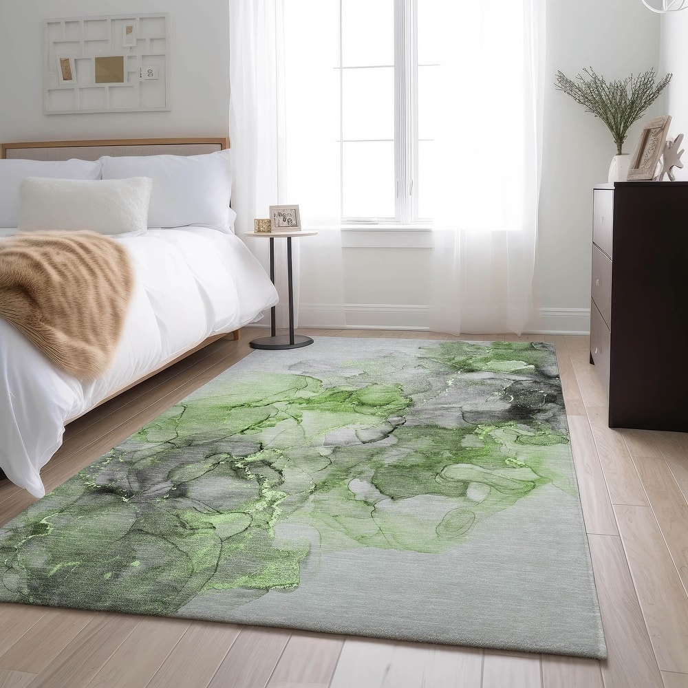 Premium Washable Super Soft Contemporary Watercolor Mayfield Rug