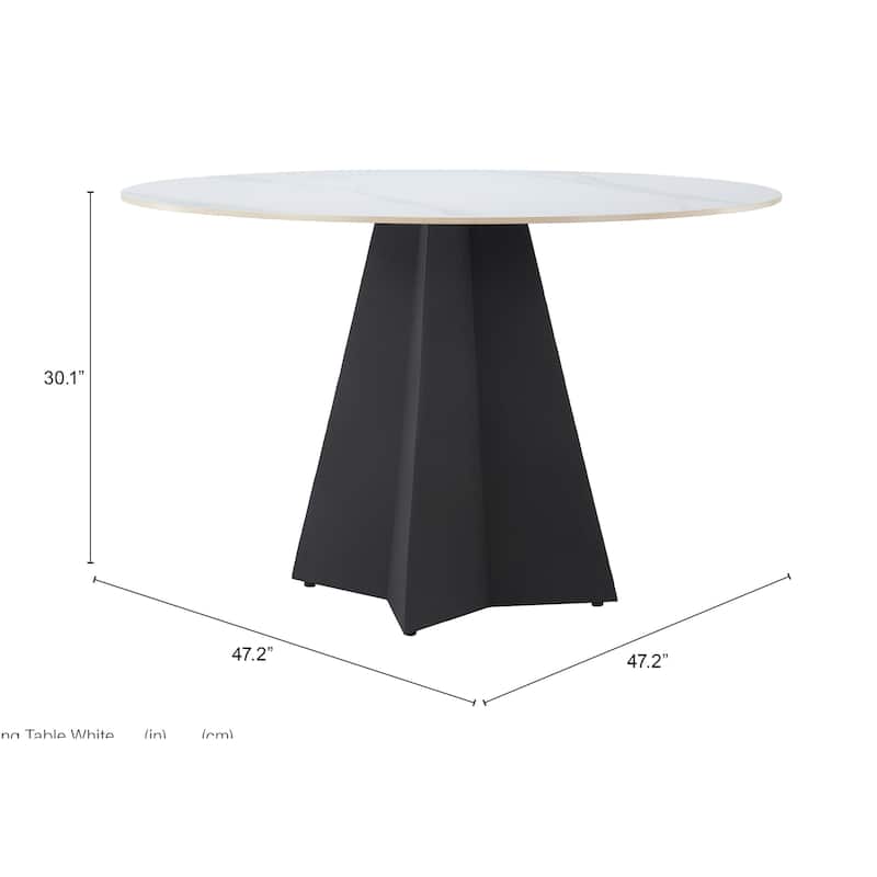 Izar Dining Table White
