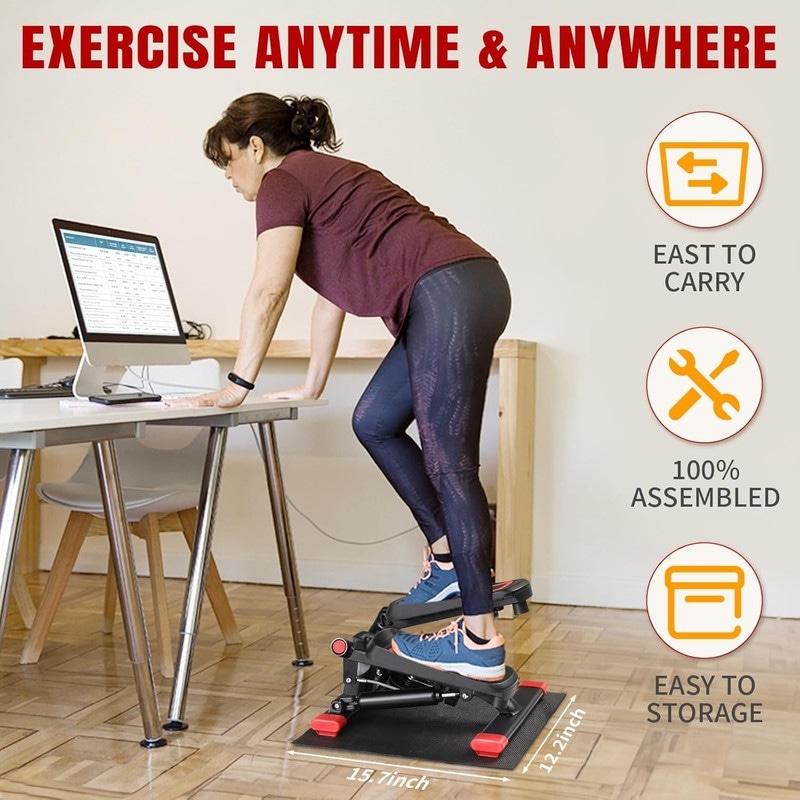 Mini Stepper Stair Stepper with Widened Foot Plate and Floor Mat Bed Bath Beyond 40936721