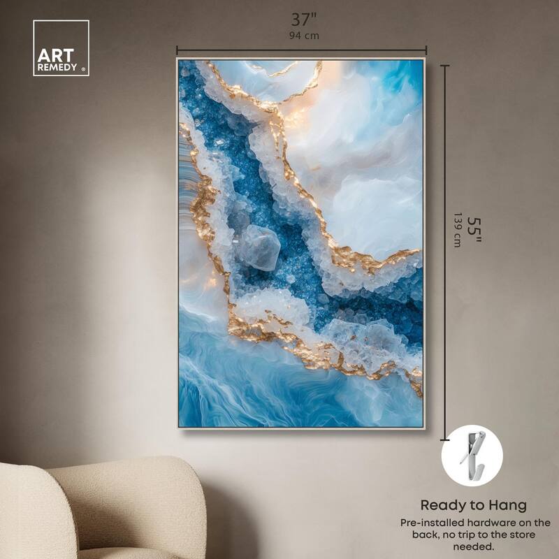 Molten Topaz I Canvas by Art Remedy