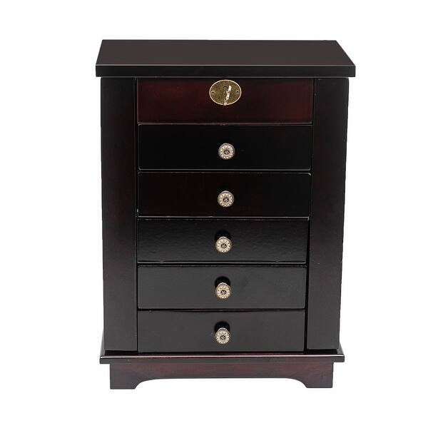 Shop Handcrafted Wooden 5 Drawer Jewelry Box Organizer Wood On Sale Overstock 31984864