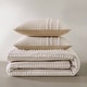 preview thumbnail 33 of 39, Harbor House Anslee Taupe 3 Piece 100% Cotton Yarn Dyed Duvet Cover Set with Overlap Closure Shams
