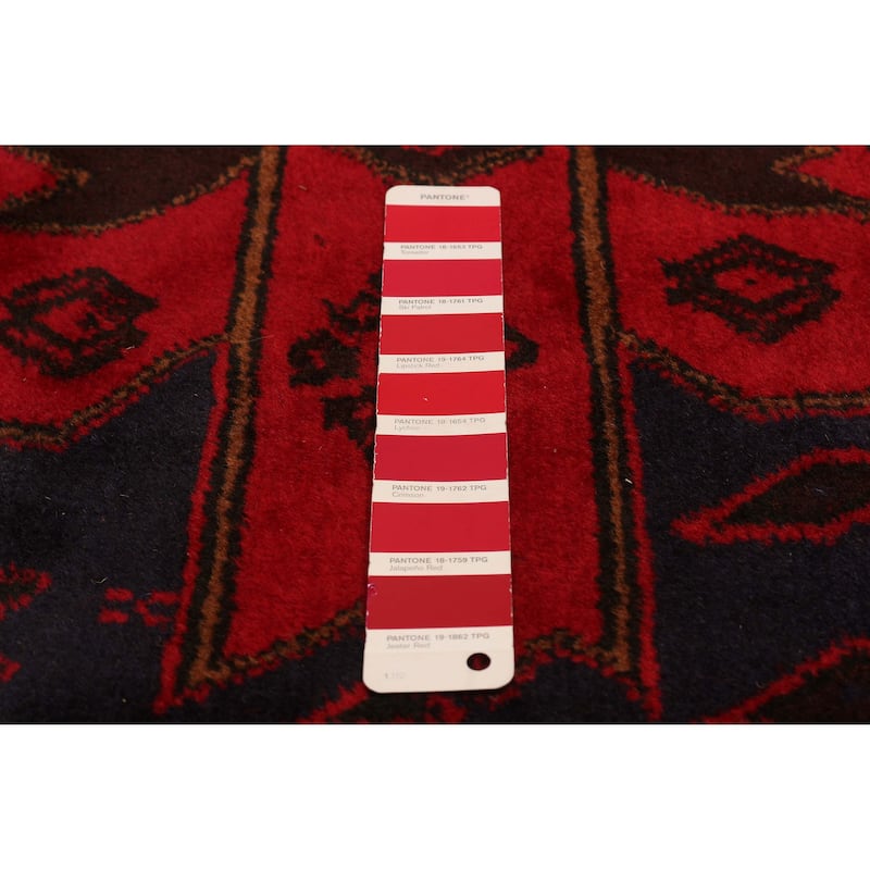 ECARPETGALLERY Hand-knotted Teimani Red Wool Rug - 9'5 x 13'0