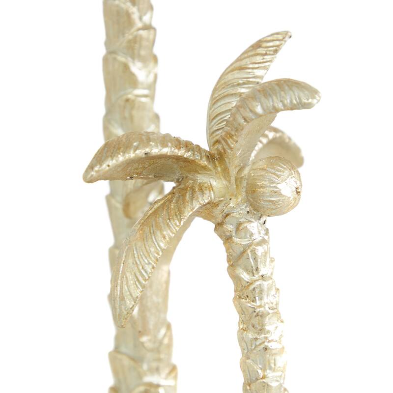 Gold Polyresin Palm Tree Decorative Sculpture