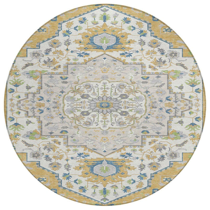 HomeRoots Oriental Traditional Rectangle Outdoor Rug