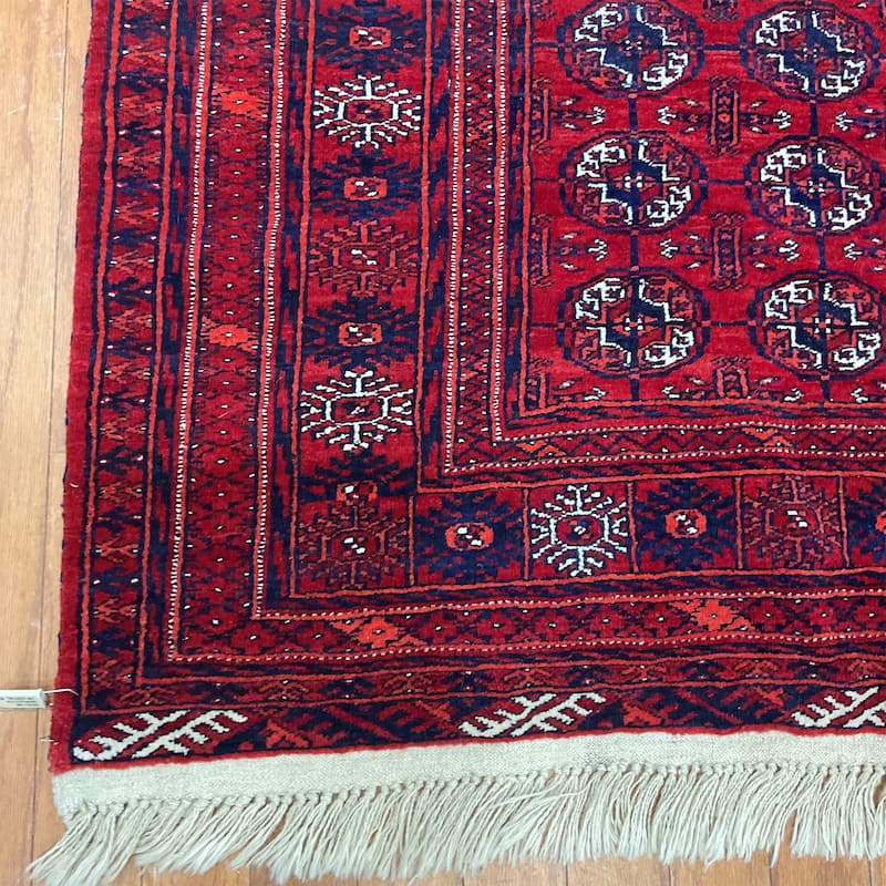 HERAT ORIENTAL Handmade Turkoman Wool Rug - 4' x 6'
