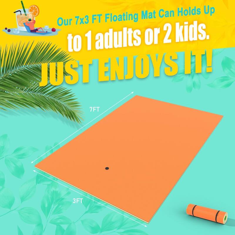 Lily Pad Floating Water Mat 3 Layer for Water Recreation and Relaxing
