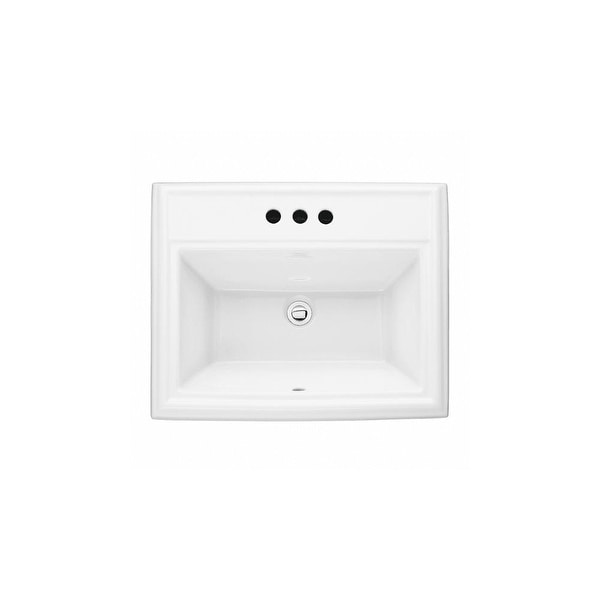 American Standard 0700.004 Town Square 23-1/8" Drop In Fireclay Bathroom Sink - White