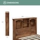 preview thumbnail 3 of 6, OS Home and Office Furniture Model 6005 Twin Sized Mountain Oak Bookcase Headboard