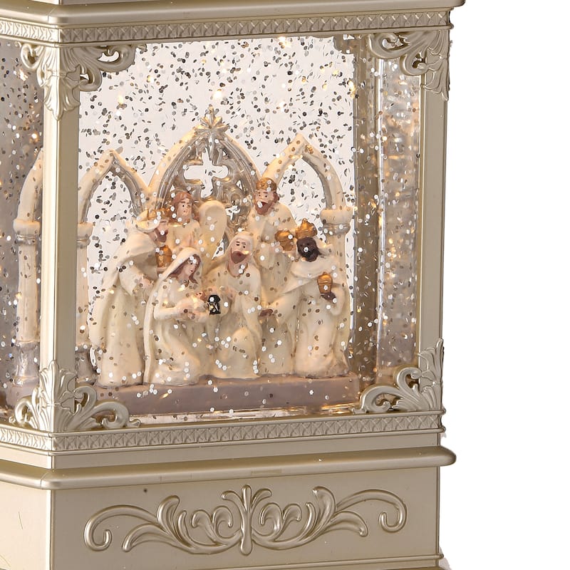 7"Led Nativity Water Globe