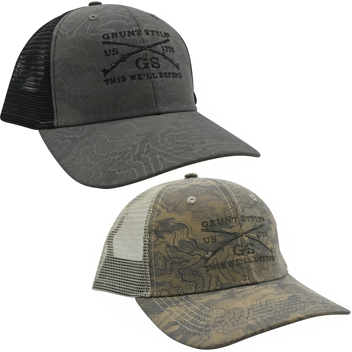 Shop Grunt Style Logo Topography Hat Overstock 31645572