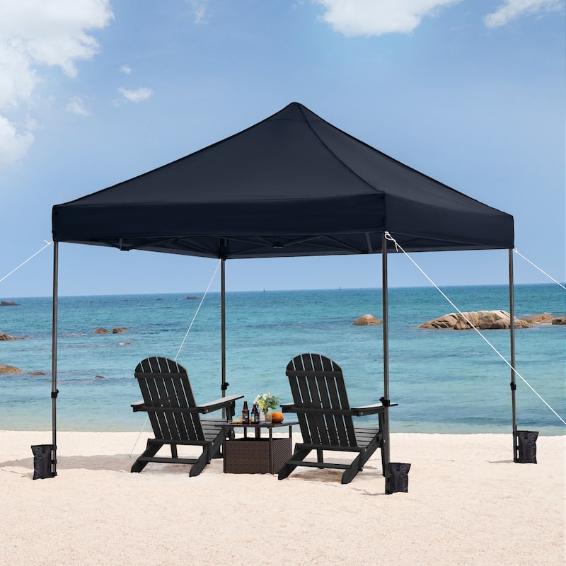 Yaheetech Adjustable Commercial Pop-up Canopy with Wheeled Carry Bag