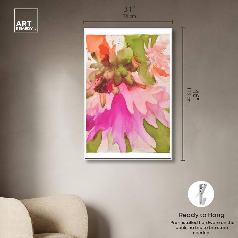 Vibrant Fluidity Floral I Canvas by Art Remedy
