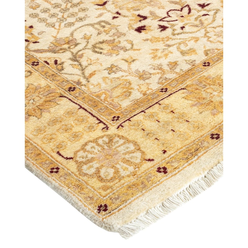 Overton Mogul, One-of-a-Kind Hand-Knotted Runner - Ivory, 3' 0" x 22' 8" - 3' 0" x 22' 8"