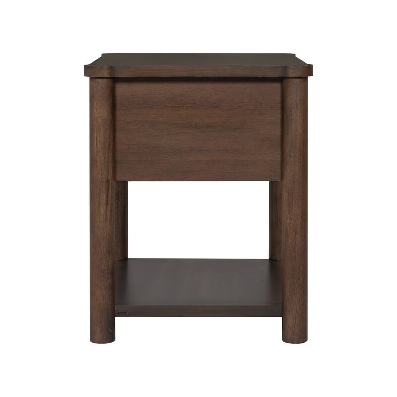 Christopher Knight Home - Stirling Contemporary Bedroom Set with Horizontal Slats Design Bed Frame & Shelf Storage Nightstands