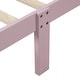 preview thumbnail 12 of 11, Twin Wood Platform Bed with Headboard and Integrated Slats for Mattress Support