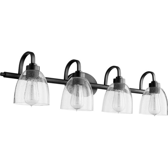 Quorum International Reyes 4 Light 34" Wide Vanity Light - Noir / Clear
