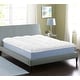 preview thumbnail 9 of 11, Superior Brushed Microfiber Down Alternative Mattress Topper, 2 Inch - White