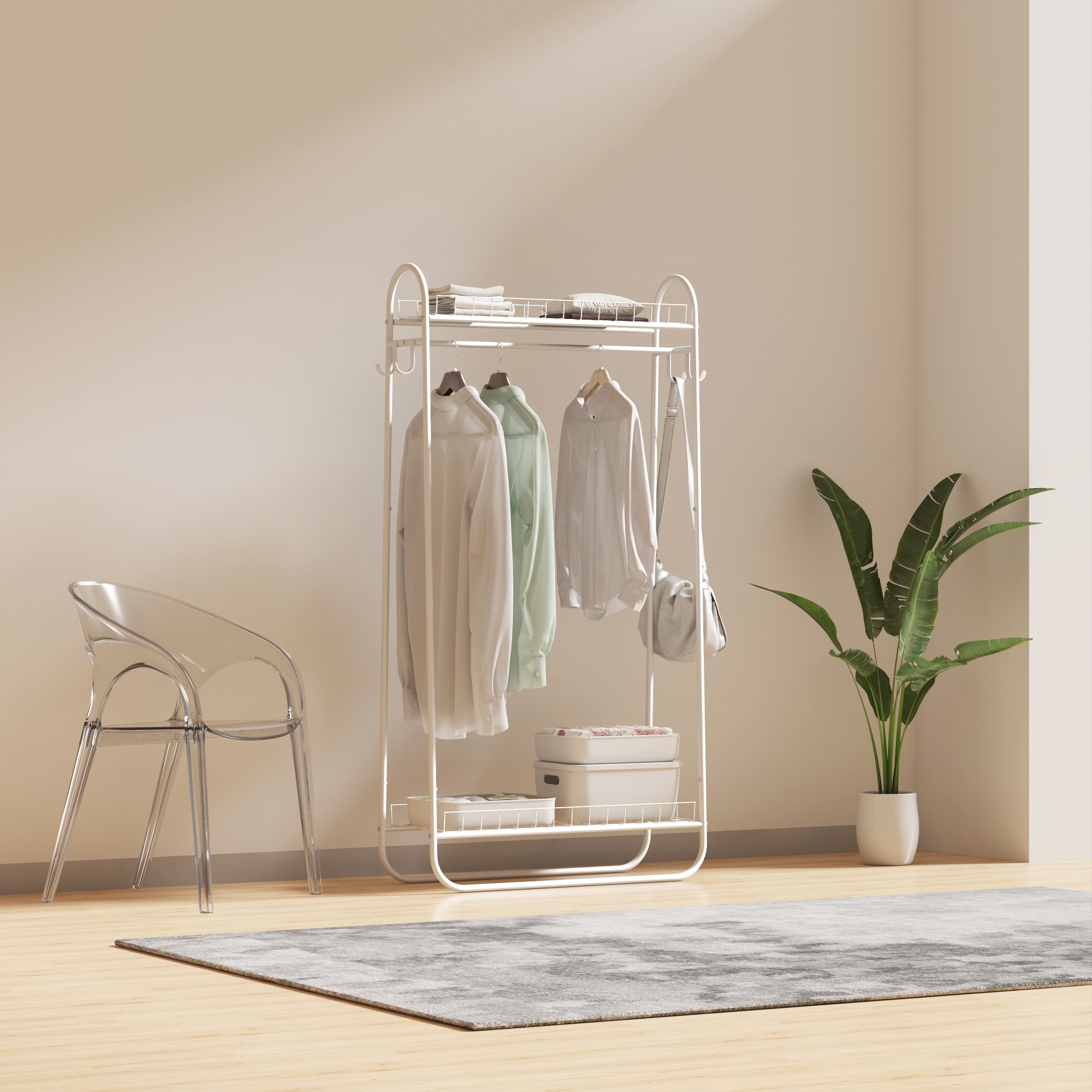 Freestanding hanger best sale