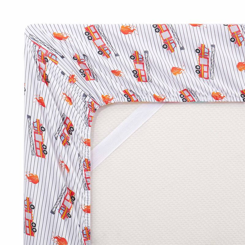 Fire Engine Truck Kids Sheet Set