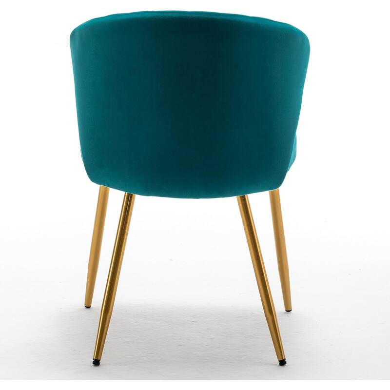 Modern Velvet Accent Chair with Channel-Tufted Design Comfortable and Trendy Armless Seat