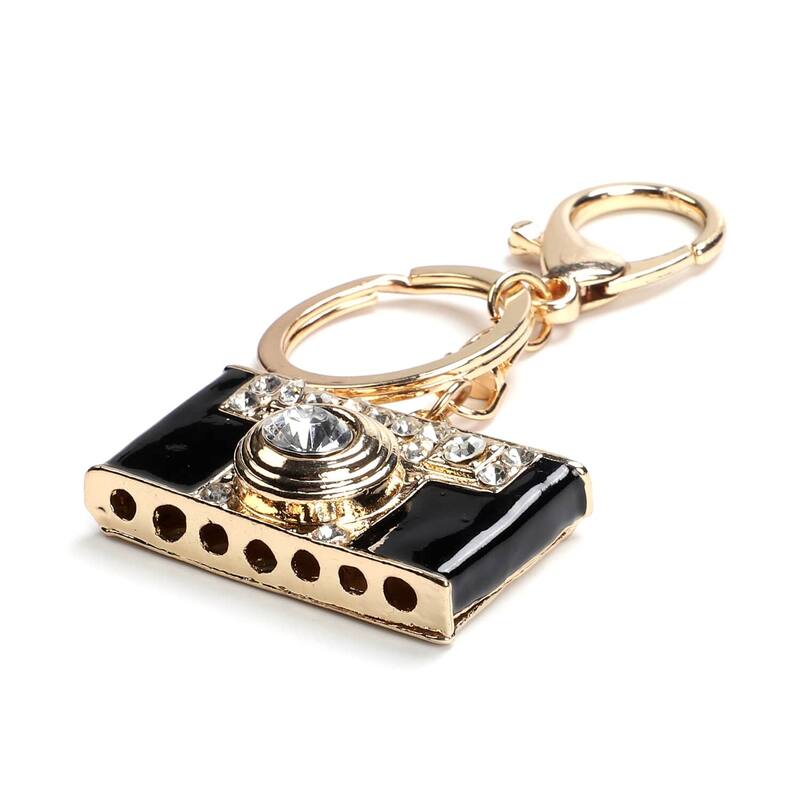 Set of 3 Multi Color Enamelled Keychain Key Ring for Women Holder - Medium