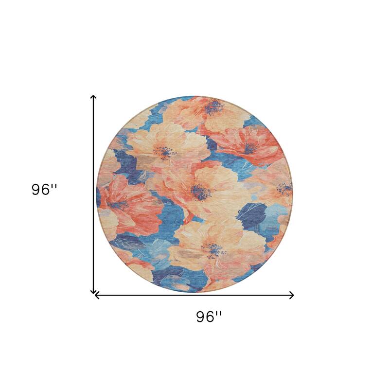 HomeRoots Floral Transitional Rectangle Outdoor Rug