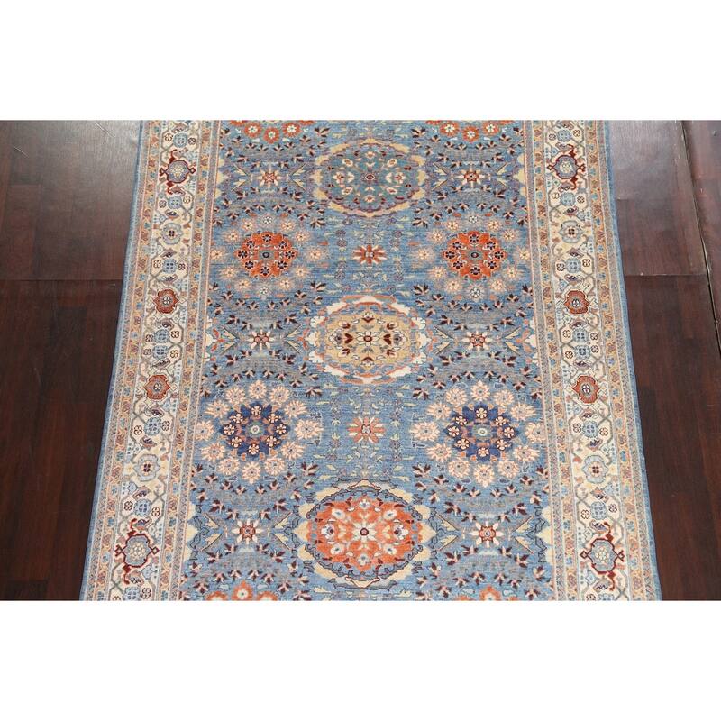 Vegetable Dye Floral Ziegler Traditional Area Rug Wool Hand-knotted - 5'11" x 8'11"