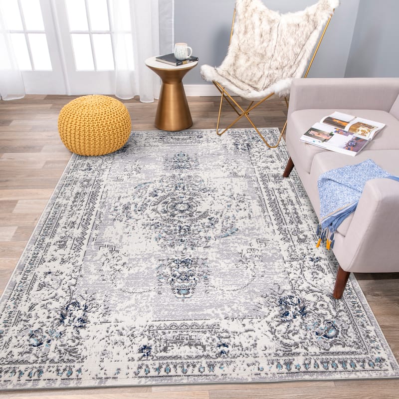 World Rug Gallery Boho Abstract Vintage Oriental Area Rug