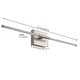 preview thumbnail 5 of 11, JONATHAN Y 28" Dimmable Integrated LED Metal Wall Sconce