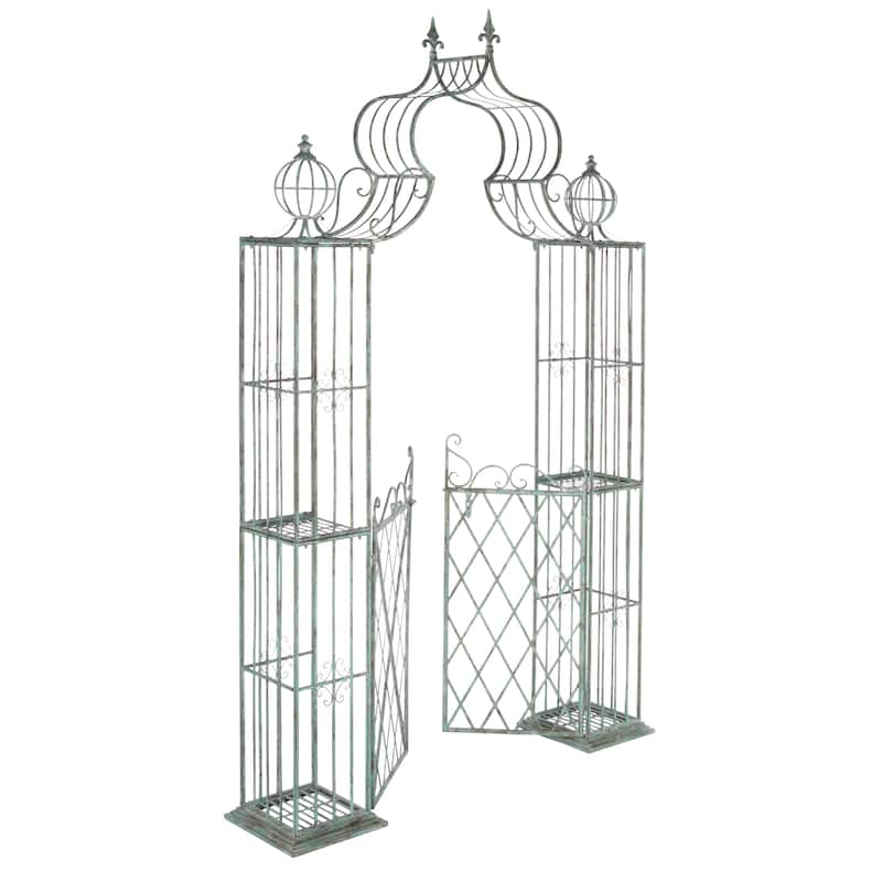 SAFAVIEH Sky Victorian Iron Outdoor Garden Arch Arbor