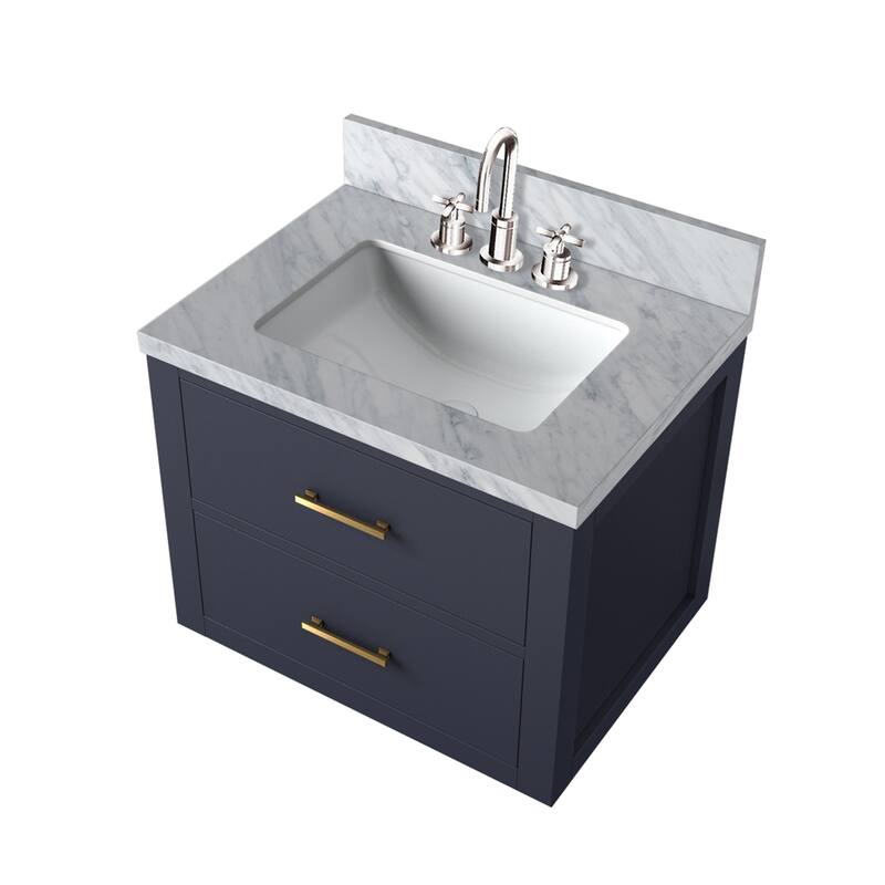 Castor Bath Vanity with Acrylic Top, Sink and Faucet