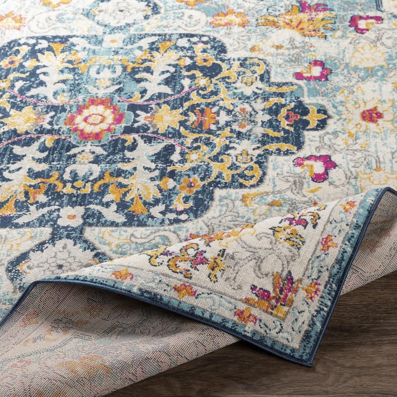 Livabliss Vintage Floransa Medallion Area Rug