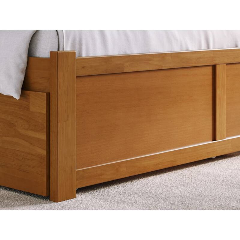 Concord Platform Bed with Footboard and Storage Drawers