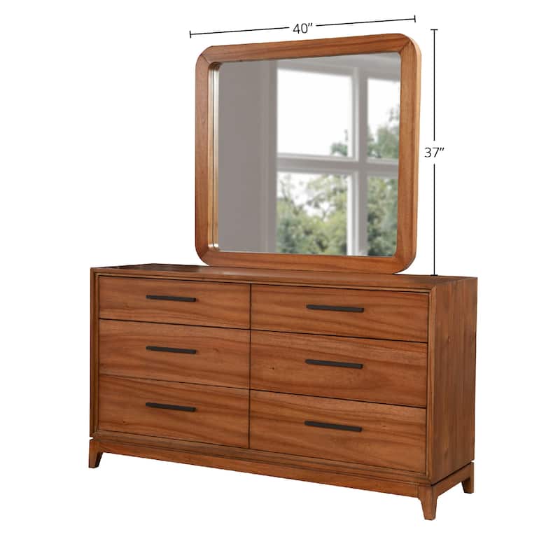 Origins by Alpine Nova Wood Bedroom Mirror