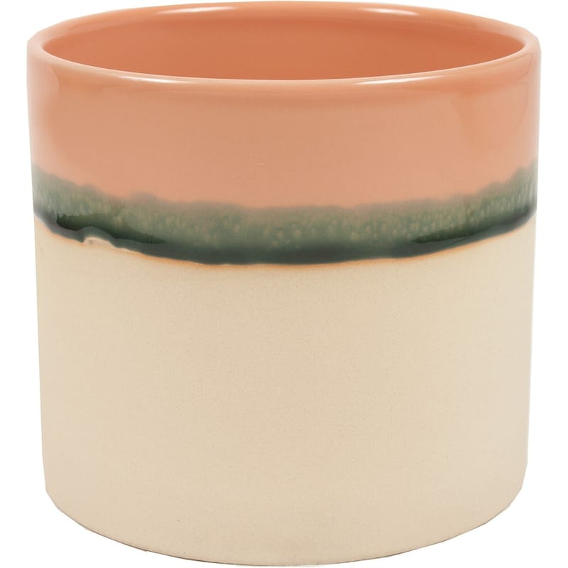 Metro Pink Reactive Glaze Ceramic Planter