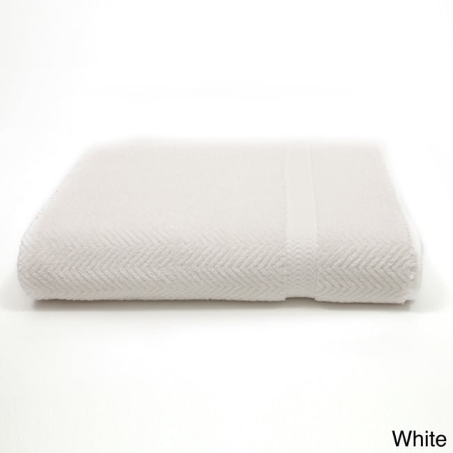 Authentic Hotel and Spa Herringbone Weave Turkish Cotton Bath Sheet