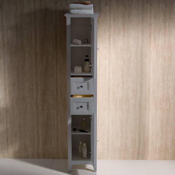 Shop Fresca Fst2060 Oxford 68 Mdf Free Standing Bathroom Linen Tower Overstock 23103515