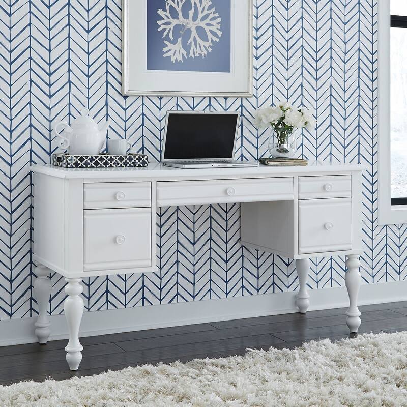 Summer House I Oyster White Vanity Desk - W56 x D20 x H30 - Oyster White