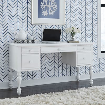 Summer House I Oyster White Vanity Desk - W56 x D20 x H30