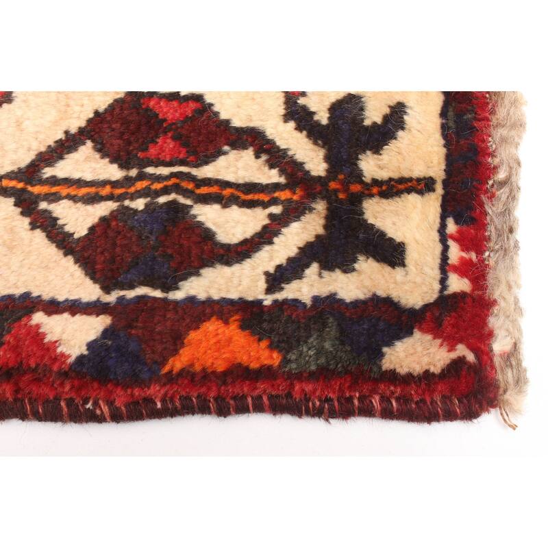 ECARPETGALLERY Hand-knotted Melis Vintage Red Wool Rug - 3'5 x 5'0