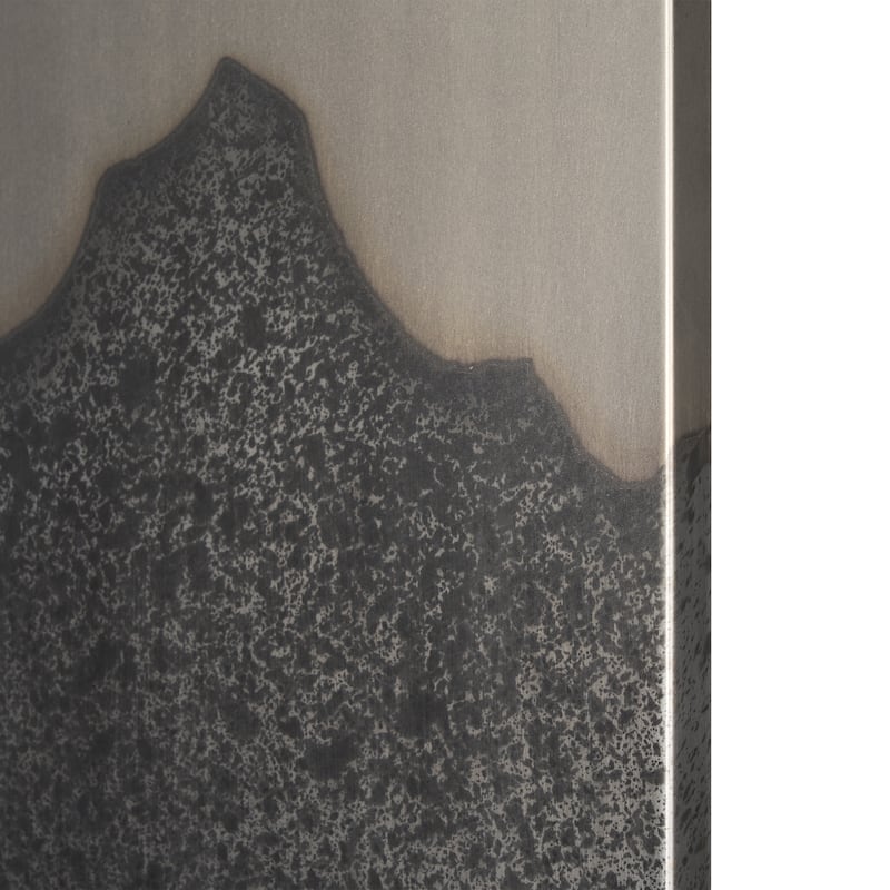 Raum Painted Monochrome w/ Acid Wash Metal Wall Art