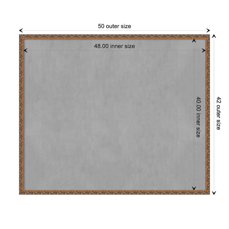 Amanti Art Antique Bronze Framed Magnetic Board - Board Size 48x40