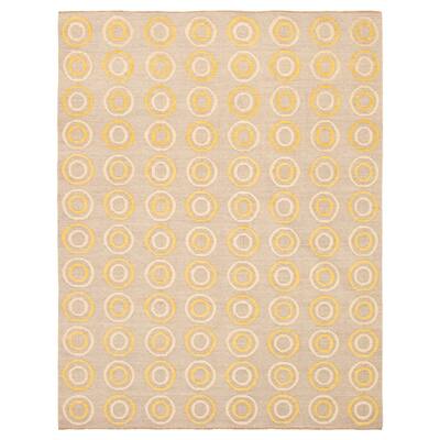 ECARPETGALLERY Hand-knotted Finest Peshawar Ziegler Grey Wool Rug - 8'0 x 10'2