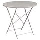 preview thumbnail 9 of 23, 30-in. Round Steel Folding Patio Table Set w/ 4 Chairs