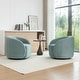 preview thumbnail 64 of 107, SEYNAR Modern Glam Velvet Upholstered 360 Degree Swivel Accent Armchair Set of 2