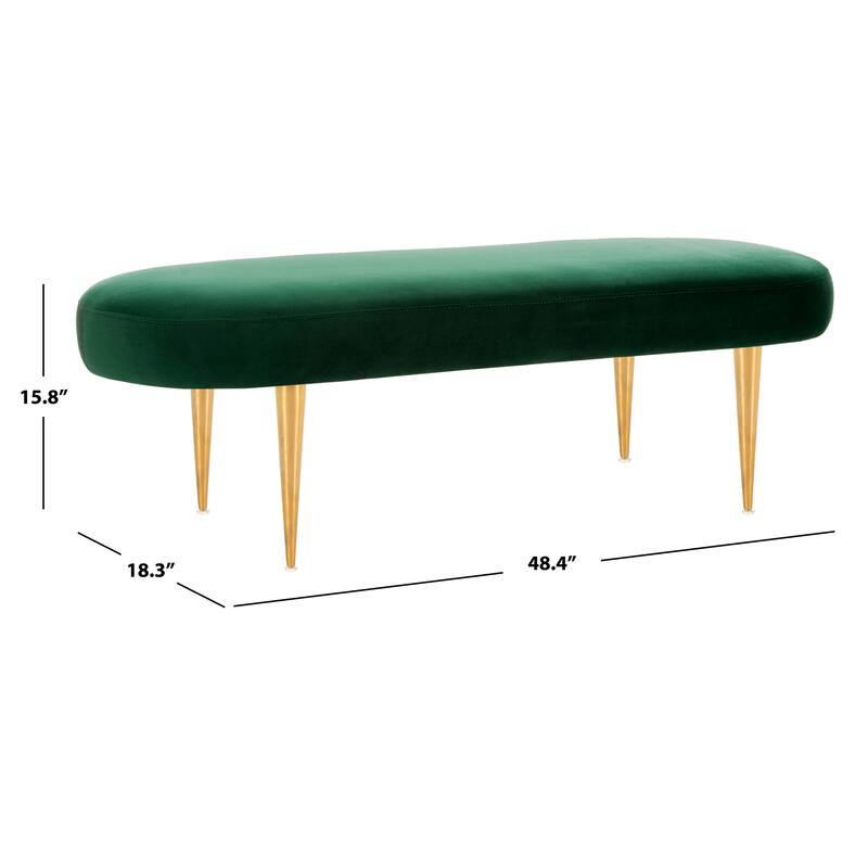 SAFAVIEH Couture Garnette Oval Bench - 48Wx18Dx16H