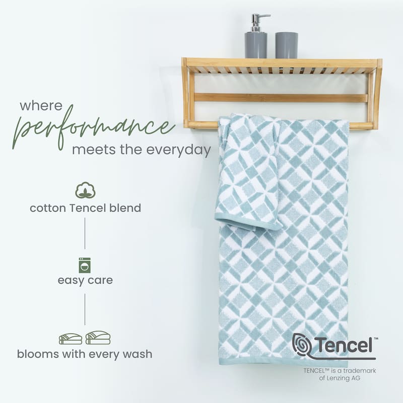 Martex Geo Blue Bath Towel